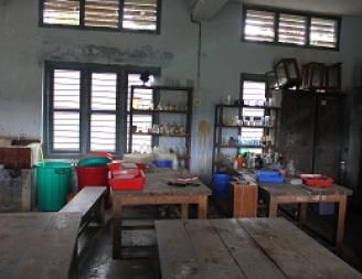 Old Lab storage Units and state of lab