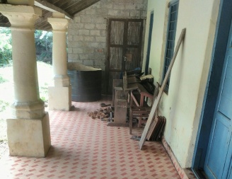 'Before' look of the verandah